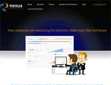 Tablet Screenshot of nexusaffects.com